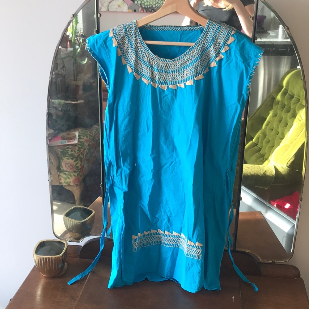 Blue Mexican manta dress
